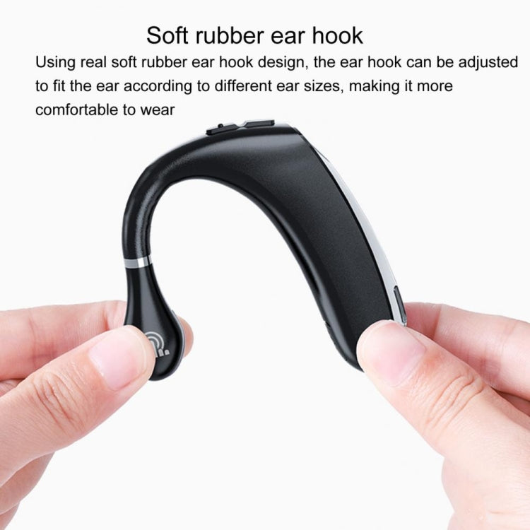 Écouteurs Bluetooth 5.0 universels DS800, style sport, sans fil, avec boîtier de chargement (noir et rouge)